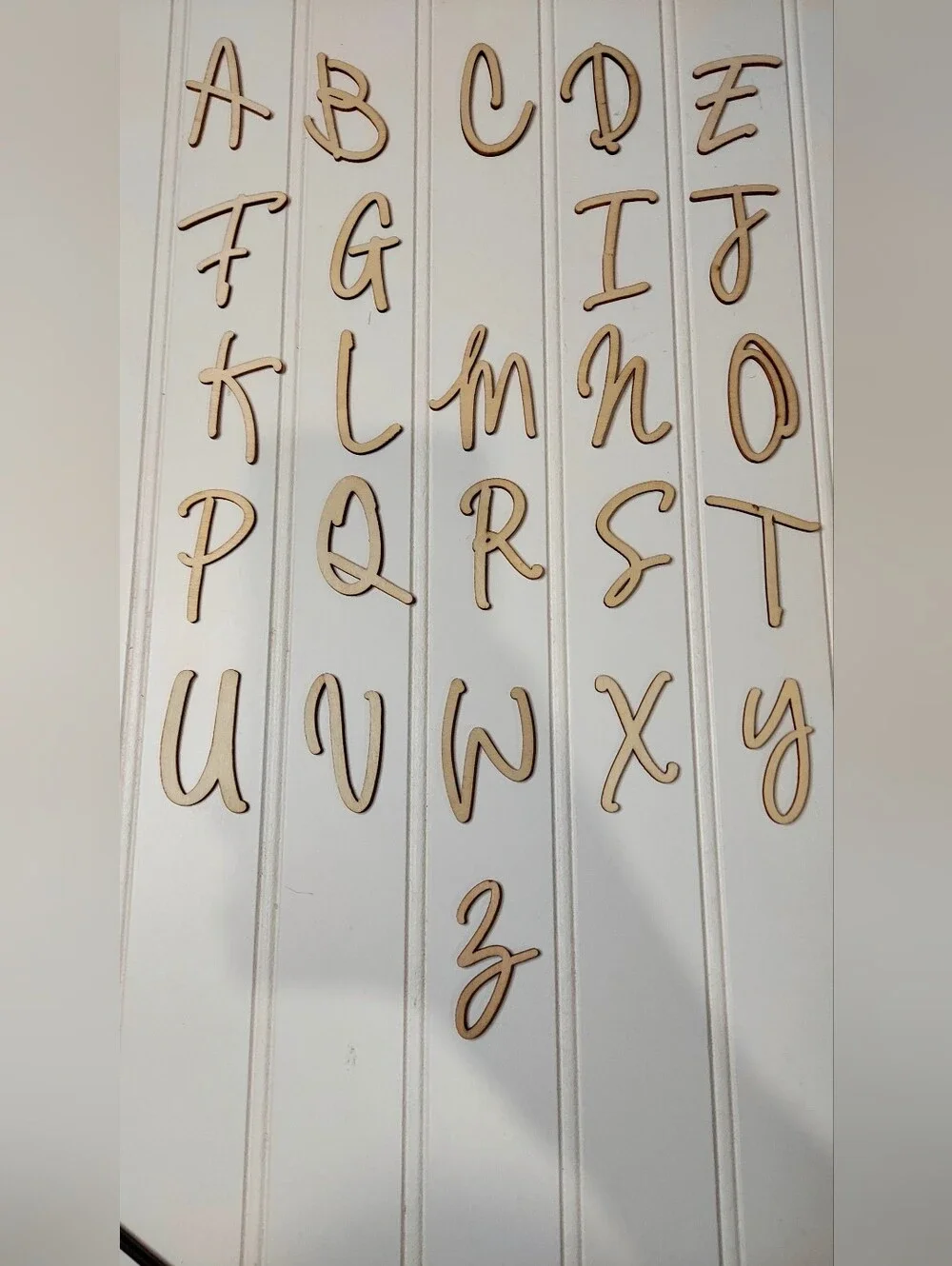 Park Lane Natural Wood Uppercase & Lowercase Alphabet Letters